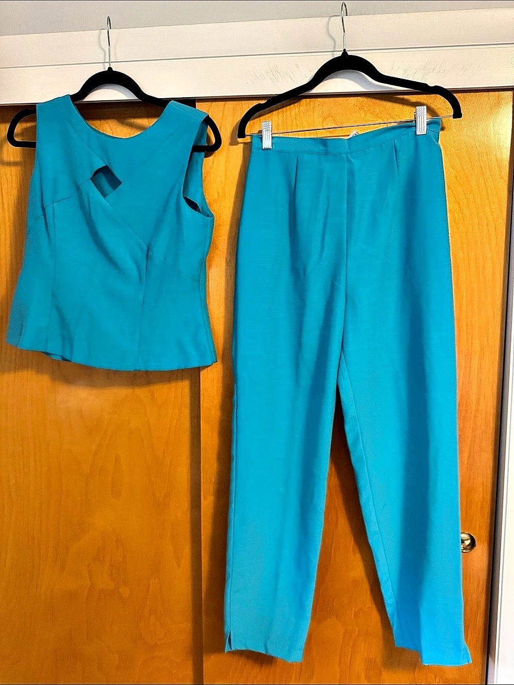 Scarlett VTG Blue Two-Piece Pantsuit Size 9/10